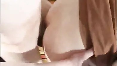 Blonde milf takes a fat boner up her thick ass