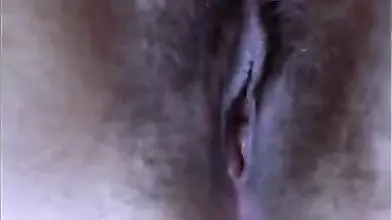 Hairy fat milf cock teases with her jugs in kitchen