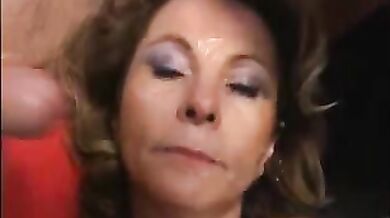 Deviant mature slut and babe sucks many big fat dicks