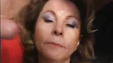 Deviant mature slut and babe sucks many big fat dicks