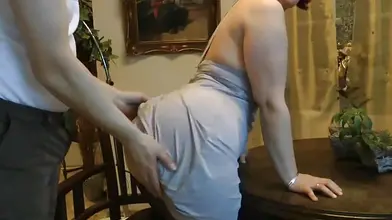 Big ass milf in lingerie takes it hard from behind