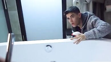 Blonde woman finds a way to fuck two curious boys