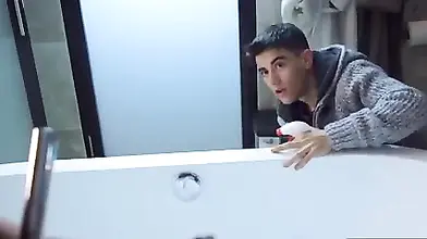 Blonde woman finds a way to fuck two curious boys