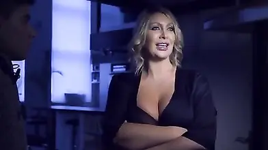 Blonde woman finds a way to fuck two curious boys