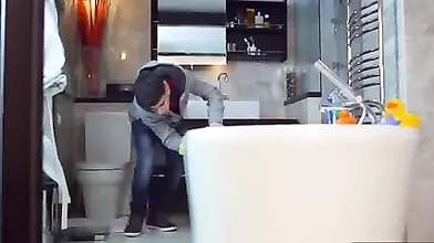 Blonde woman finds a way to fuck two curious boys