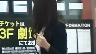 Exquisite Jap milf gets dildoed and groped in a bus