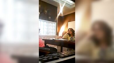 Mature sucks her neighbor's dick while her husband is out