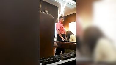 Mature sucks her neighbor's dick while her husband is out