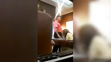 Mature sucks her neighbor's dick while her husband is out