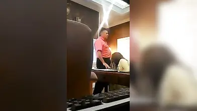 Mature sucks her neighbor's dick while her husband is out