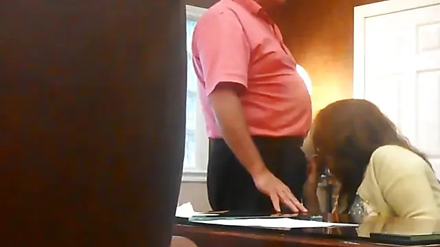 Mature sucks her neighbor's dick while her husband is out