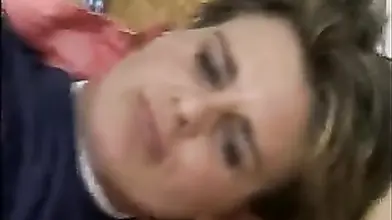 Sexy milf mom gets on her knees to fuck doggy-style