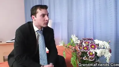 Mature woman gets fucked by her husband and her therapist