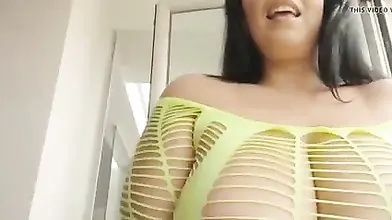 Mature with huge ass and tits gets fucked while standing