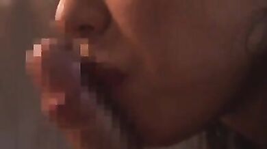 Sexy Asian milf admires and rides his big stiff dick