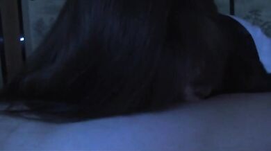 Sexy Asian loves blowing and swallowing all of his cum