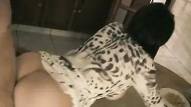 Impressive tiger milf loves getting it in that perfect butt