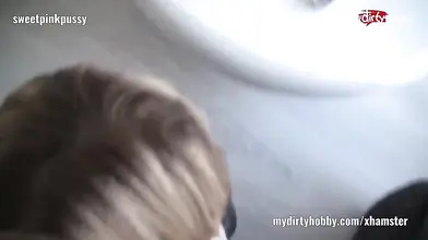 Busty blonde milf is ready for cock sucking action POV