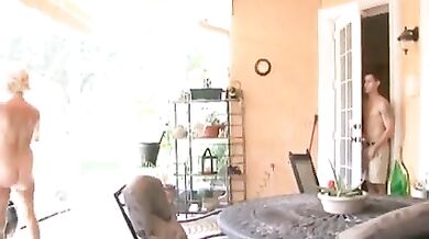 Busty Czech milf rides her young and hung boy toy