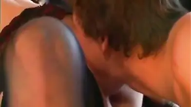 Mature chick Nina Hartley bends over for doggy style action