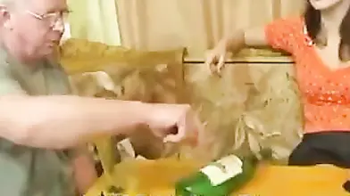 Busty mature swinger and a teen exchange their horny husbands