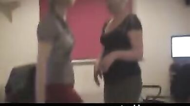 Saggy moms watch porn and decide to try lesbian sex