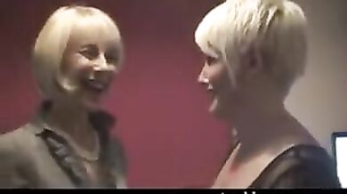 Saggy moms watch porn and decide to try lesbian sex