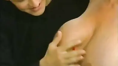 Yummy blonde mature joins her twin sister in a wild fucking