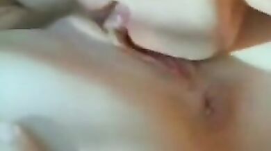 Gorgeous brunette mom moans while being passionately licked and fucked