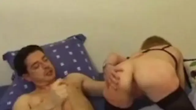 Stockinged French blonde got her mature ass drilled from behind