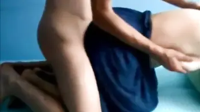 Amateur mom hides face while being doggy style fucked hard