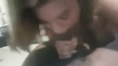 Amateur Latina Milf gags on the black dick in POV