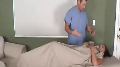 Brunette milf gets her therapist to fuck her from behind