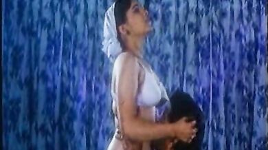 Indian stud worships his mature wife's body while making out