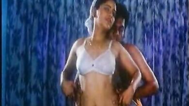 Indian stud worships his mature wife's body while making out