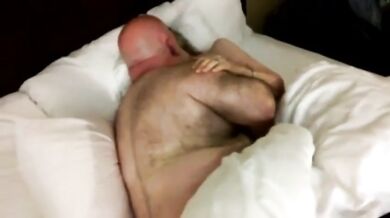 Hairy fat dude fucks a mature slut with saggy tits