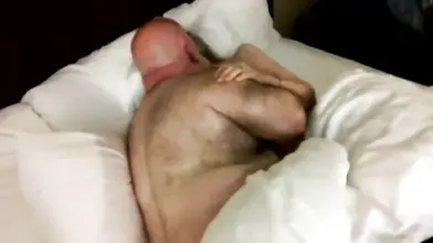 Hairy fat dude fucks a mature slut with saggy tits