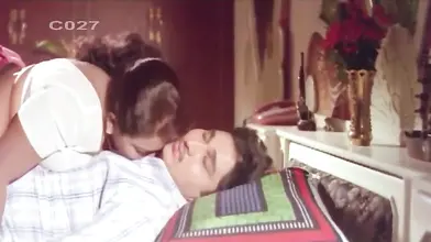 Mature Indian couple passionately makes out on the wedding night