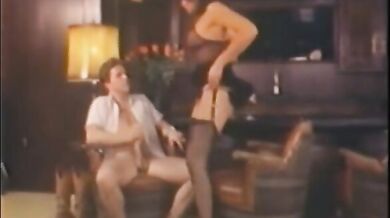 Stockinged Milf Vanessa del Rio seduces a young stud (Vintage)