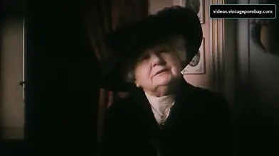 Vintage scene of the gorgeous mom seducing a young dude