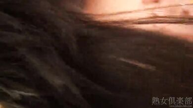 Long haired Asian mom obediently pleases the horny bald stud