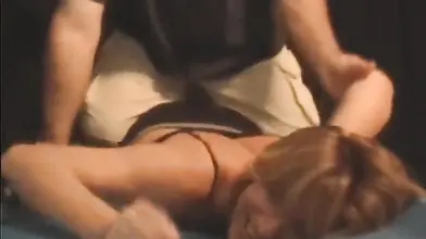 Cute amateur Milf is restrained and tickled while wearing clothes