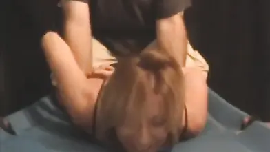 Cute amateur Milf is restrained and tickled while wearing clothes