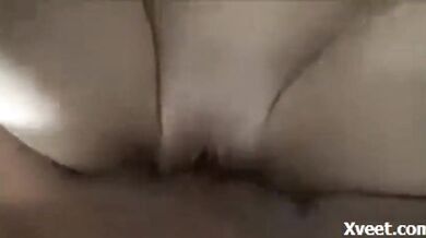 Adorable teen sucks and takes a mature cock in POV