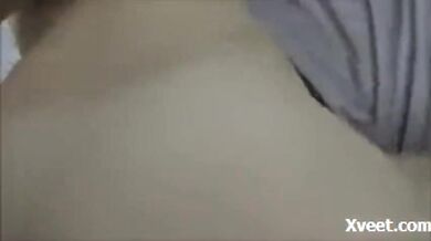 Adorable teen sucks and takes a mature cock in POV