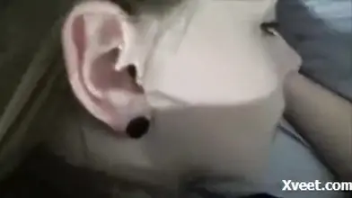 Adorable teen sucks and takes a mature cock in POV