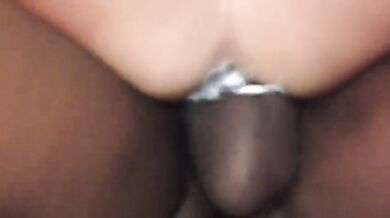 Mature amateur's cunt has to be lubed well for BBC