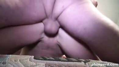 Two horny mature plumpers eagerly attack bulky dude's meat bazooka