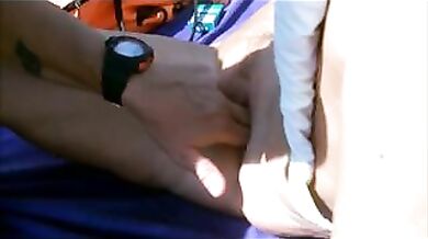 Milf gets fingered at the bitch on a sunny day