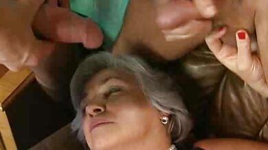 Playful mature gets and her friend get double penetrated hard